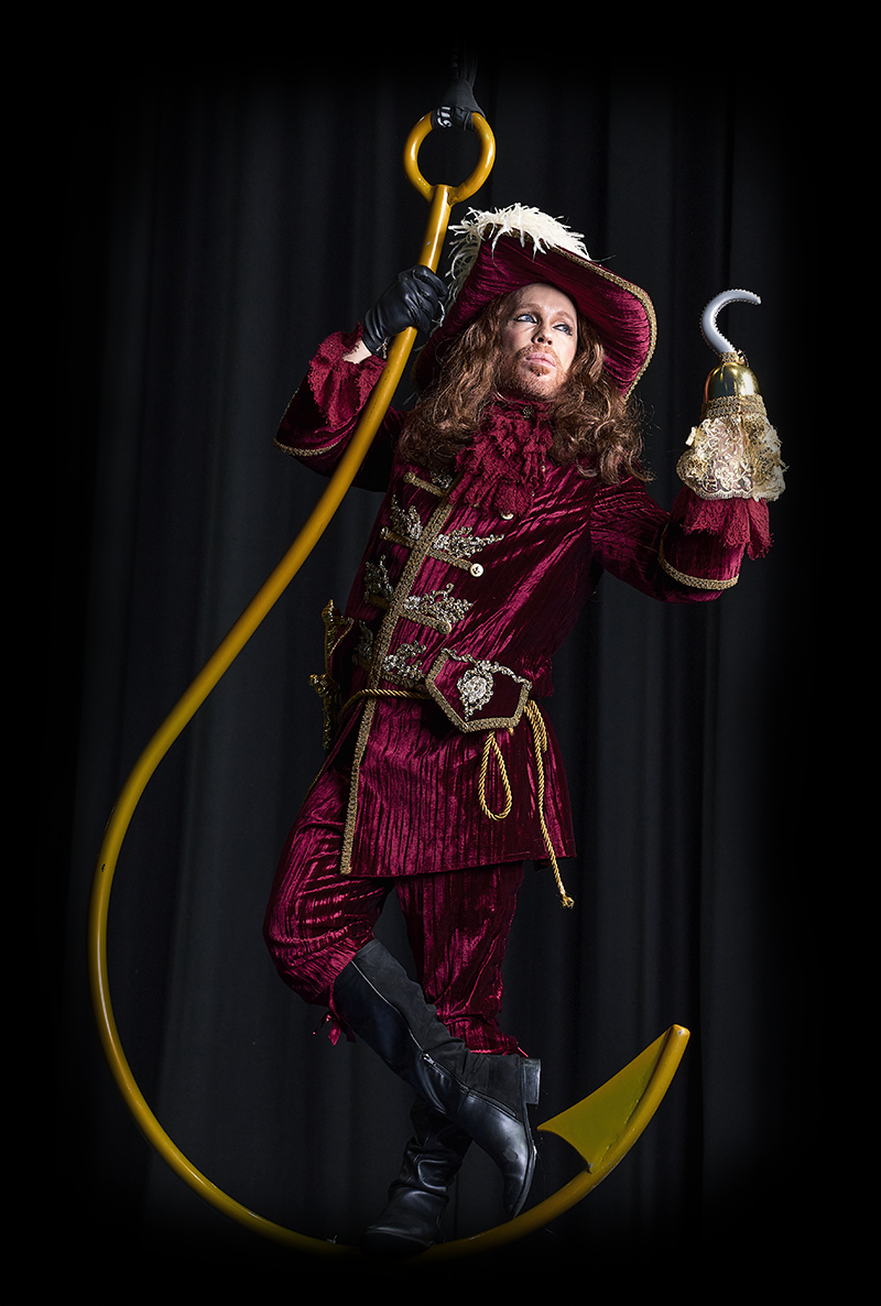 Captain Hook on Golden Aerial Hook standing